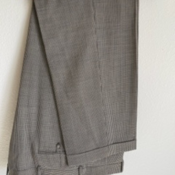 Ralph Lauren polo Men's suit 48L taupe and black check - Picture 5 of 9